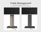 TV Ständer aus Buchenholz für 32 bis 65 Zoll Fernseher bis 40 kg Zen Serie Standfuß TV Möbel
