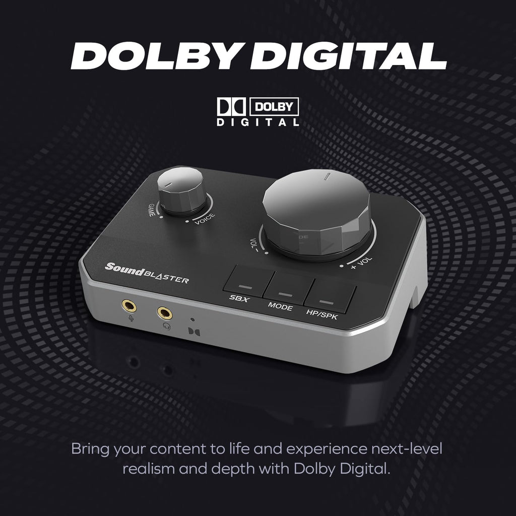 G8 HiRes Gaming USB DAC mit dualem USB Audiomixing und anpassbarer Acoustic Engine und 10 Band Equalizer