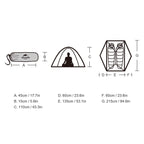Star River Zelt 2 Personen Doppelzelt Ultraleicht Wasserdicht für Rucksackreisen Wandern Camping