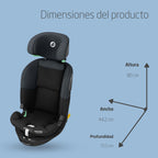 Emerald 360 S iSize Autositz 360 Grad drehbar 0 bis 12 Jahre 40 bis 150 cm 4 Liegepositionen G CELL Black