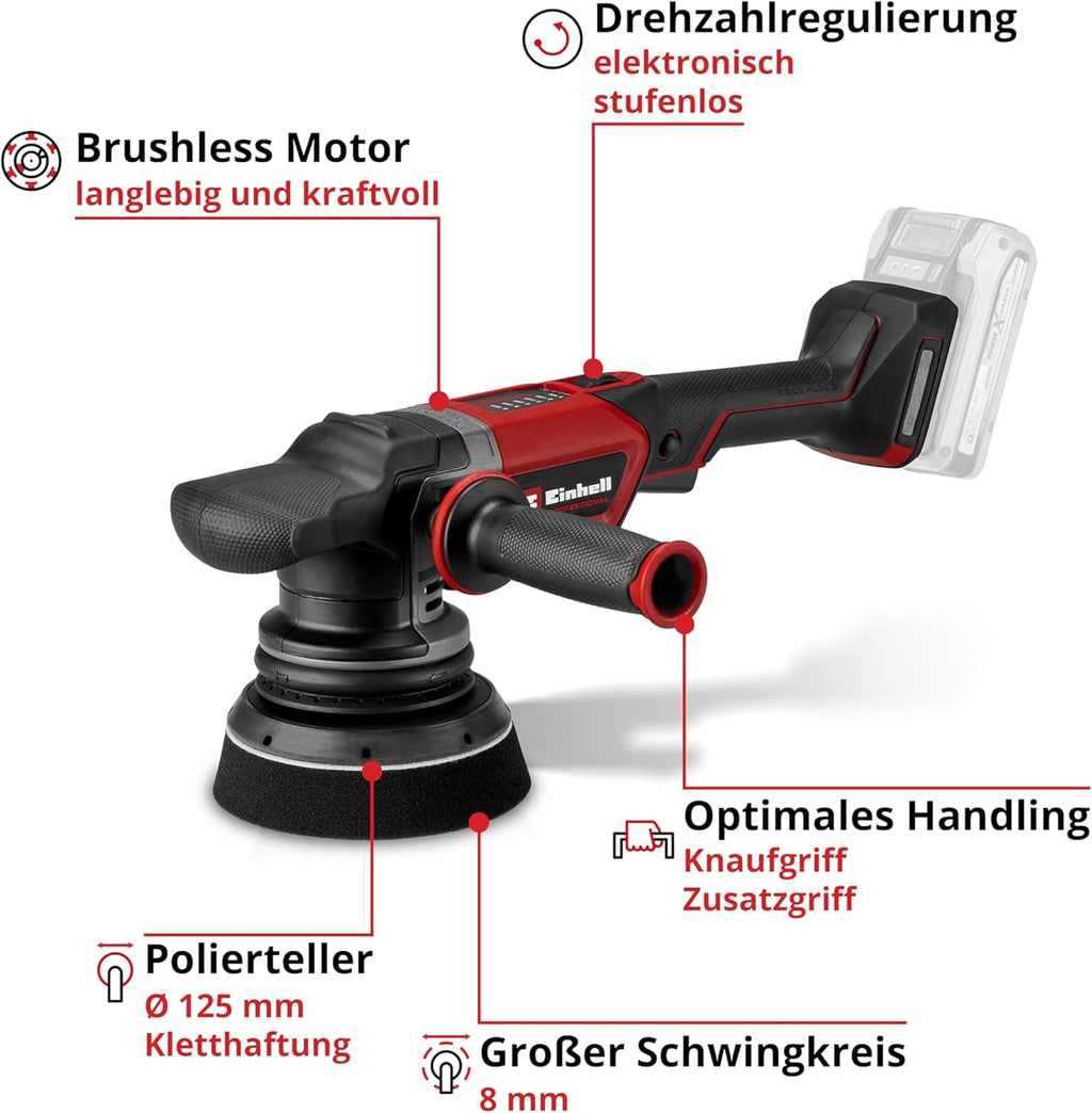 Akku Exzenterpolierer CP-EP 18/125 Li BL-Solo 18V 125 mm bürstenlos ohne Akku und Ladegerät