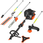 Benzin Motorsense FX-MT152E 5in1 Multitool 52ccm 3PS Kombigerät für Rasen Heckenschnitt und Garten