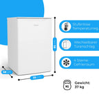 Gefrierschrank 87 L GS 7253 weiß 4 Sterne Gefrierfach 3 Schubladen Eiswürfelschale leise klein Energieklasse C