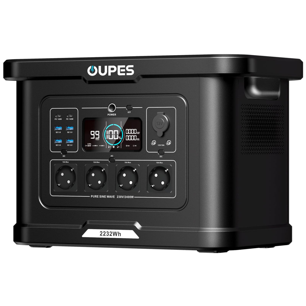Exodus 2400 tragbare Powerstation 2048Wh LiFePO4 Batterie 2400W Notstromversorgung Camping Outdoor