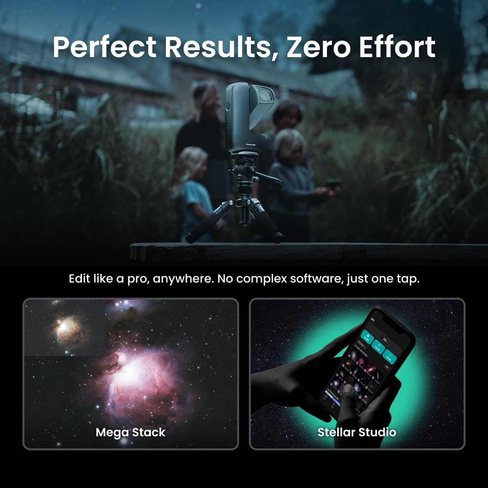 Dwarf Mini smartes Teleskop 840 g App Steuerung Astrofotografie für Reise und mobilen Einsatz