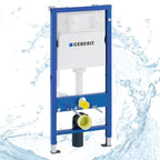 458103001 Montageelement Duofix Basic für Wand WC mit Spülkasten UP100 112 cm Kunststoff Blau Weiß