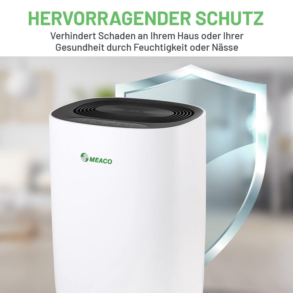 MeacoDry 12LB Luftentfeuchter 165 W 240 V Schwarz 12L Energieklasse A+++ für Wohnräume und Keller