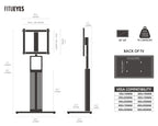 TV Ständer aus Buchenholz für 32 bis 65 Zoll Fernseher bis 40 kg Zen Serie Standfuß TV Möbel
