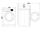 W Active 8A Waschmaschine Frontlader 8kg Fleckentfernung Steam Hygiene Energieklasse A Stopp und Add ProSilent