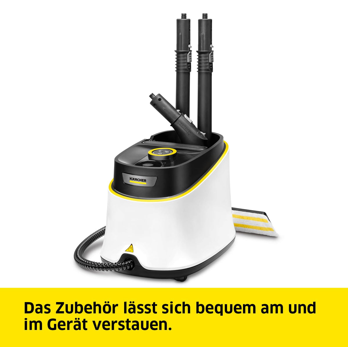 Dampfreiniger SC 3 Deluxe mit 3,5 bar Dampfdruck und 30 Sekunden Aufheizzeit für gründliche Reinigung