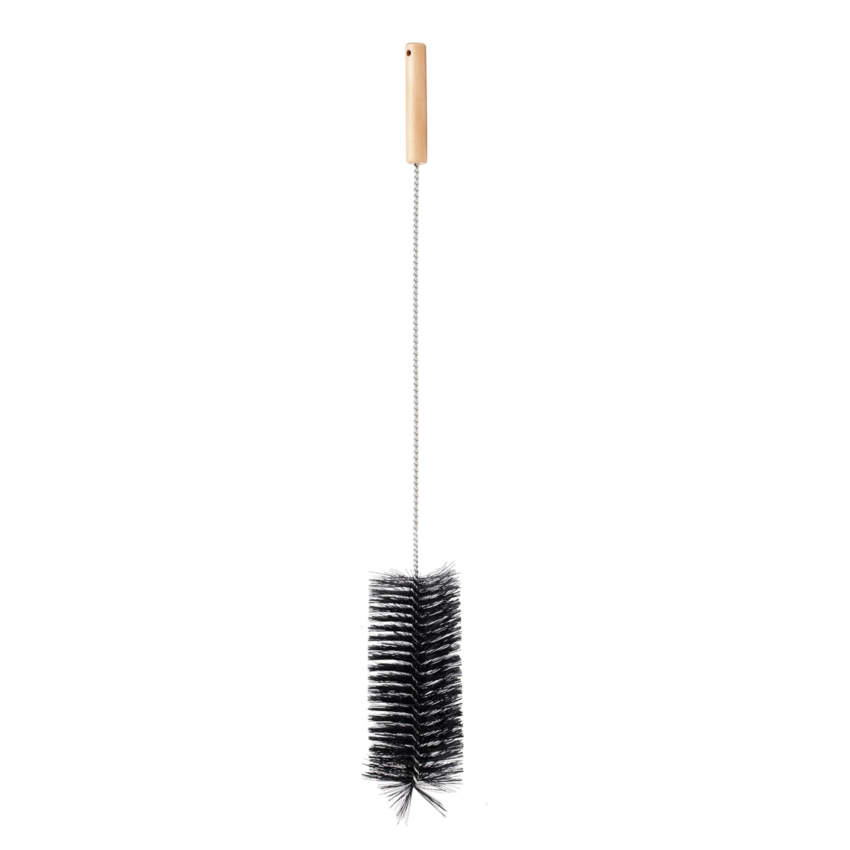 Feuersäule Outdoor mit Reinigungsbürste und Abdeckhaube Nachhaltige Pelletfackel für Gartenambiente