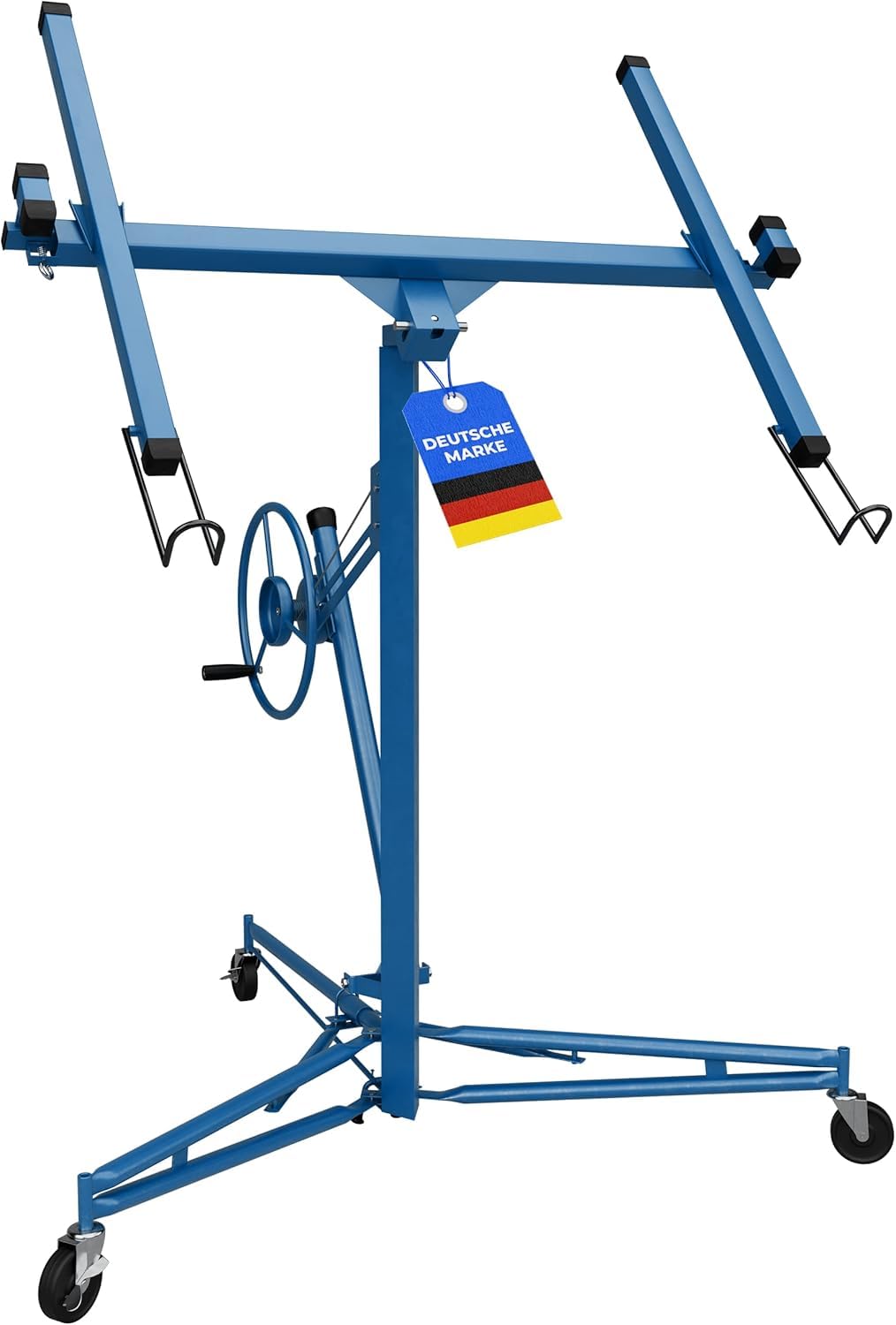 Plattenheber Trockenbau Plattenlift bis 325 cm und 68 kg für Rigipsplatten an Decken und Wänden 1 Mann Blau