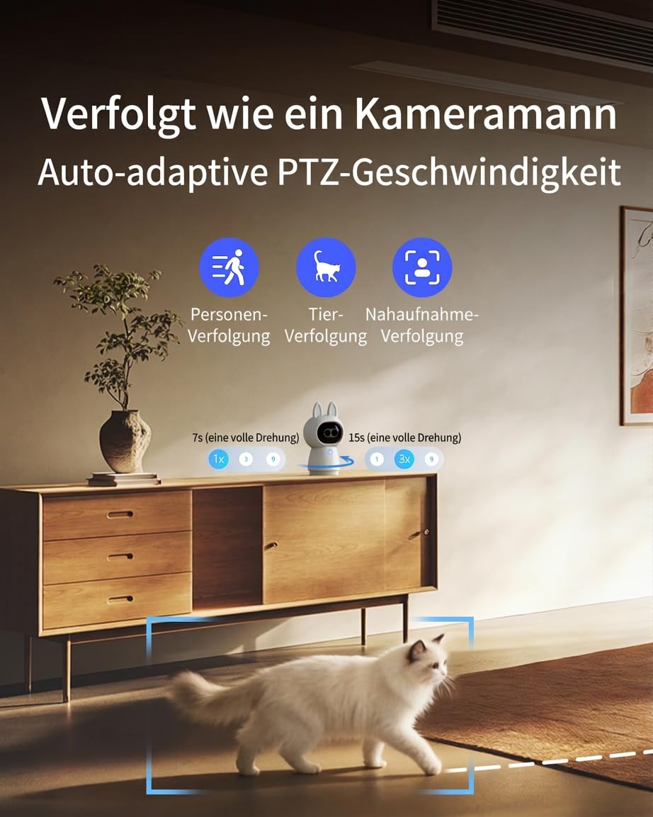 4K Überwachungskamera Innen G350 UHD Dual Objektiv Kamera Hub für Smart Home Sicherheitssystem