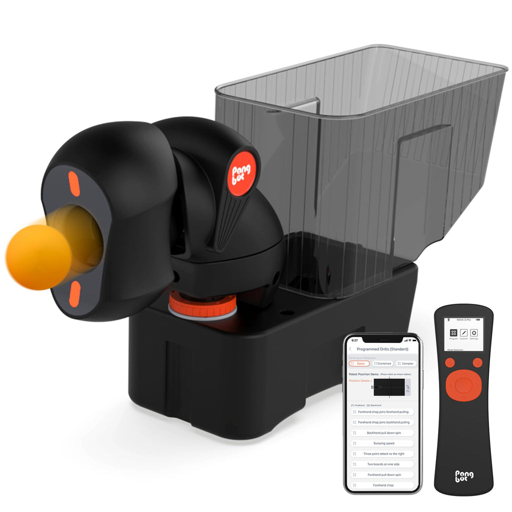 Tischtennisroboter mit Remote und App Steuerung 264 Übungen Schleudern Frequenz Balltempo Rotationsstärke