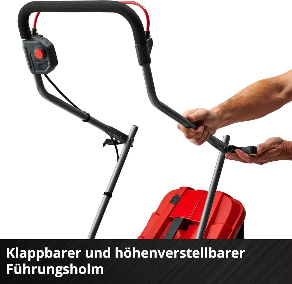 Rasenmäher GE CM 18/33 Li Kit 18 V 33 cm Brushless 30L Fangkorb 25 65 mm Schnitthöhe mit 4,0 Ah Akku Ladegerät
