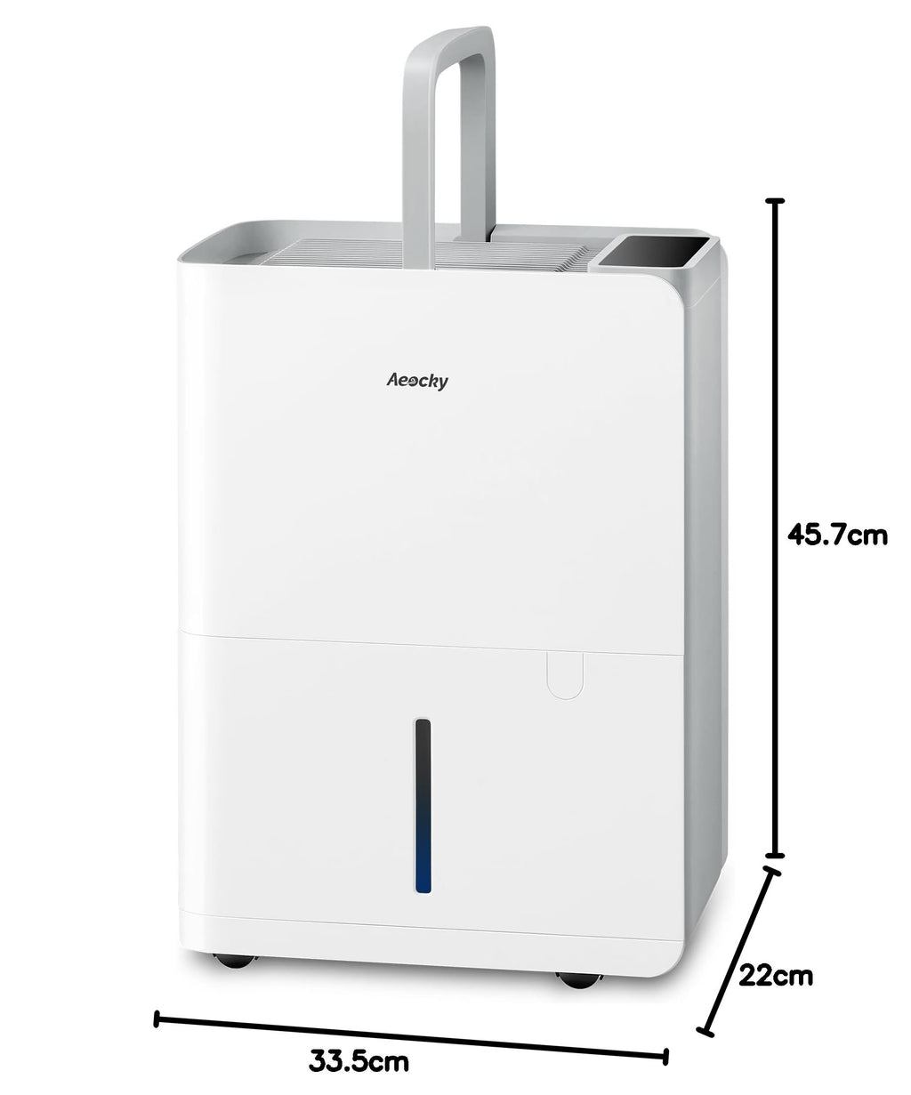 Luftentfeuchter elektrisch 25 L pro Tag Wäschetrocknung 2,7 L Wassertank für Wohnung Keller Bad Schlafzimmer