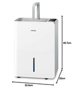 Luftentfeuchter elektrisch 25 L pro Tag Wäschetrocknung 2,7 L Wassertank für Wohnung Keller Bad Schlafzimmer