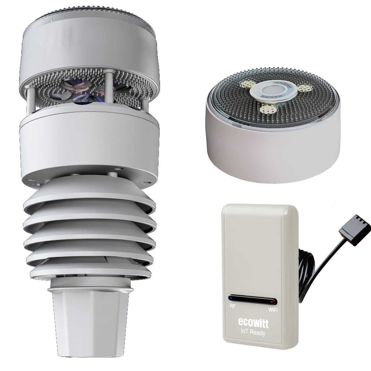 GW1210 WLAN Wetterstation GW1200 WS90 7 in 1 Außensensor Temp Feuchte Barometer Hausautomation 868 MHz 2,4 GHz