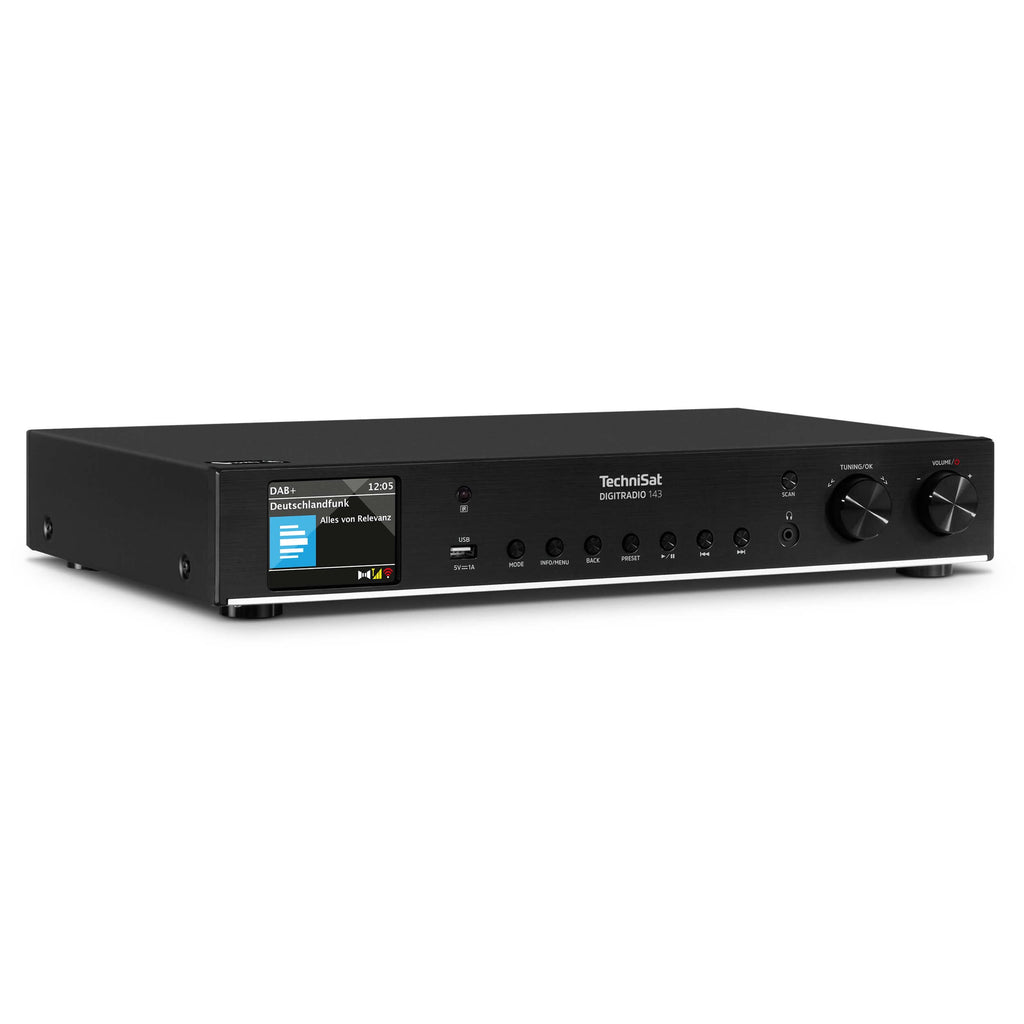 DIGITRADIO 143 V3 Digitalradio mit HiFi Tuner DAB+ und Internetradio Empfang für Zuhause und Büro