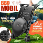 Elektrogrill 2 in 1 Tischgrill Standgrill Deckel Standfuß 2400 Watt faltbar Thermostat Antihaftbeschichtung