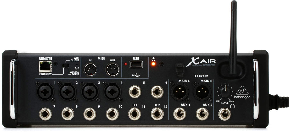 X AIR XR12 Digitalmixer 12 Eingänge iPad Android Tablets 4 Vorverstärker 8 Line Eingänge WLAN USB Recorder