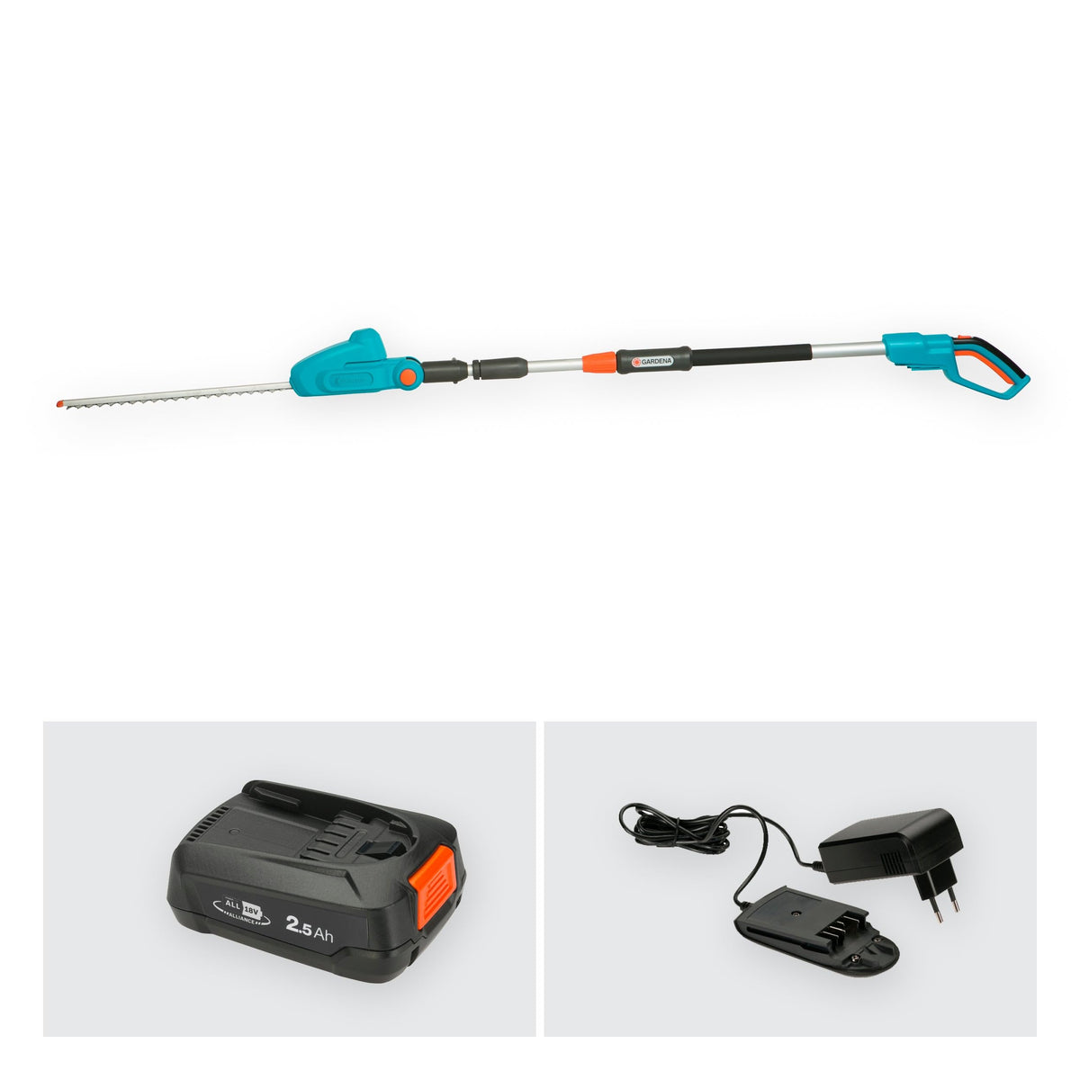 Akku Teleskop Heckenschere THS 42/18V P4A Set, 3 m Reichweite, 42 cm Messer, kabellos, Energieklasse A
