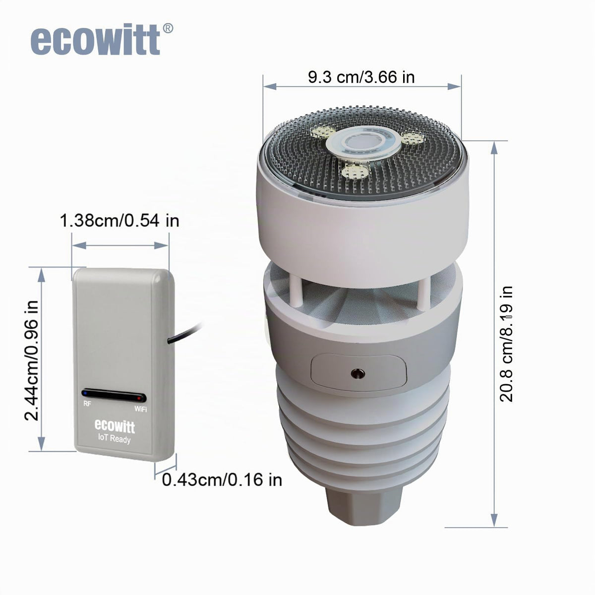 GW1210 WLAN Wetterstation GW1200 WS90 7 in 1 Außensensor Temp Feuchte Barometer Hausautomation 868 MHz 2,4 GHz