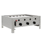Edelstahl Gastrobräter 3 flammig B 64 x T 52 x H 27 cm Gastrogasgrill Wurstbrater Tischgrill Gastrogrill