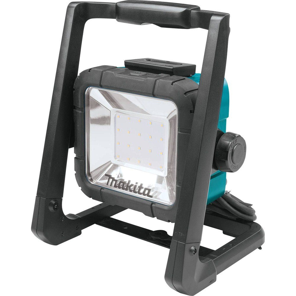 LED Baustrahler 14,4V 18V und 230V DEADML805 blau schwarz kabellos tragbares Arbeitslicht für Baustelle