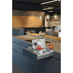 MultiSchneider AES 62 SR elektrischer Allesschneider silber metallic für Brot Wurst Käse Gemüse Schnittstärke