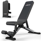 MD60 verstellbare Hantelbank klappbare Trainingsbank Schrägbank mit 1,5 mm verdicktem Stahl für Zuhause