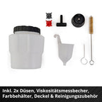 Akku Farbsprühsystem TC SY 18/60 Li Solo für Lacke und Lasuren kabellos 18V mit 60 ml Behälter
