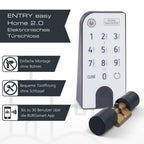 Elektronisches Türschloss secuENTRY Entry Home 2.0 für Haustüren mit Code App Funkschlüssel inkl Zylinder
