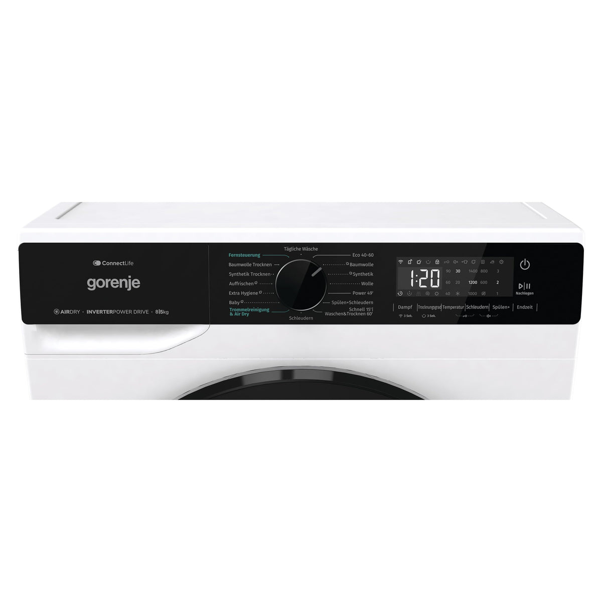 WD2PA854ADW Waschtrockner 8kg waschen 5kg trocknen 1400 U/min 16 Programme ConnectLife AirDry Energieklasse D