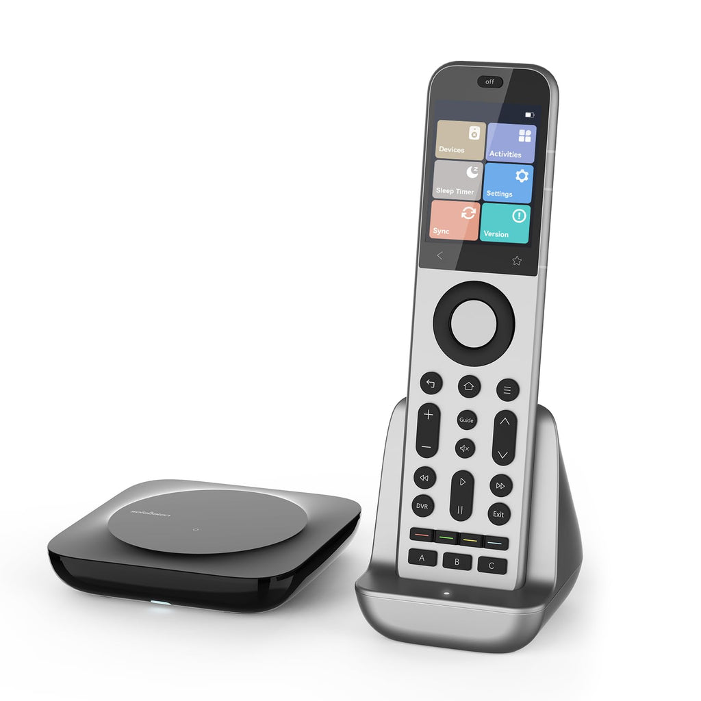 X2 Universal Fernbedienung mit Hub und Ladestation für TV Audio Streaming Smart Home Steuerung per App
