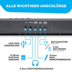 Recital Play 88 Tasten Digital Piano Keyboard Bundle für Anfänger und Fortgeschrittene mit Zubehör