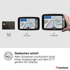 LKW Navi GO Expert Plus 7 Zoll Display Routenführung POI große Fahrzeuge Verkehr Weltkarten Echtzeitwarnungen