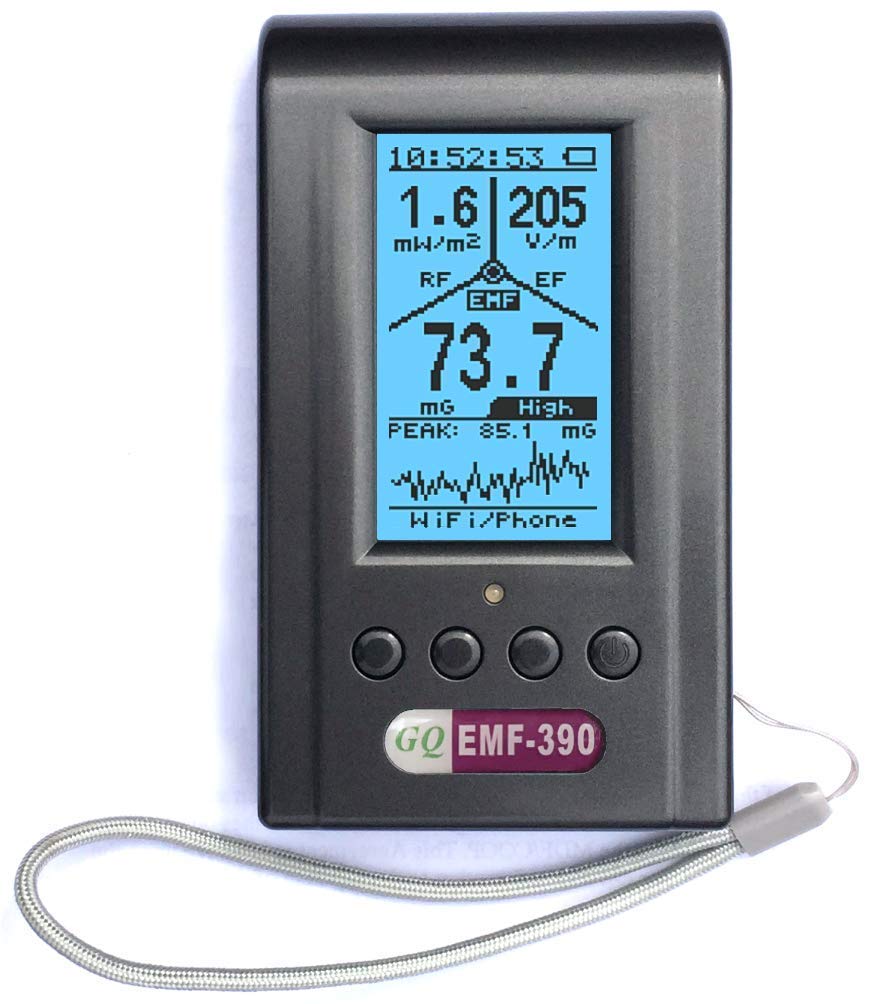 EMF-390 3-in-1 EMF ELF RF HF Strahlungsmessgerät Mehrfeld Detektor Datenlogger Mobilfunkmasten