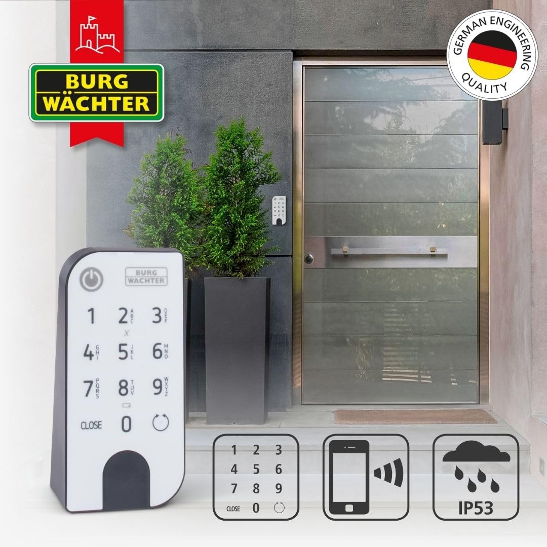 Elektronisches Türschloss secuENTRY Entry Home 2.0 für Haustüren mit Code App Funkschlüssel inkl Zylinder
