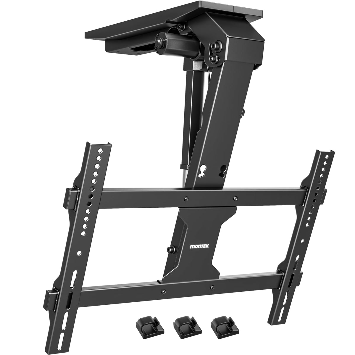 Elektrische TV Deckenhalterung Fernseherhalterung für 37 bis 75 Zoll bis 45 kg Deckenmontage