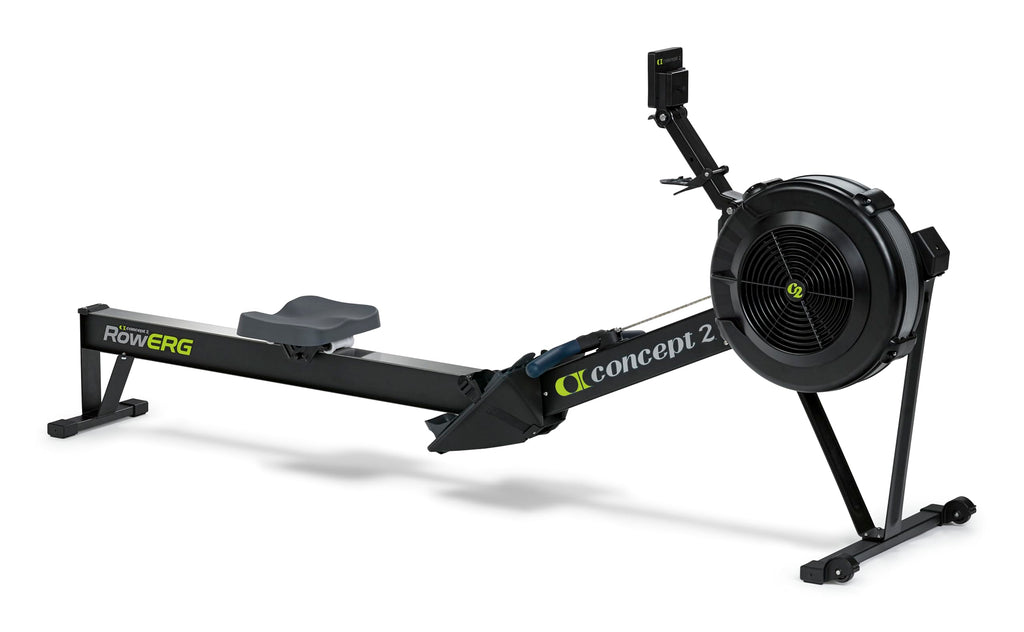 RowErg Rudergerät Modell D mit Standardbeinen Luftwiderstand Schwarz für effektives Heimtraining