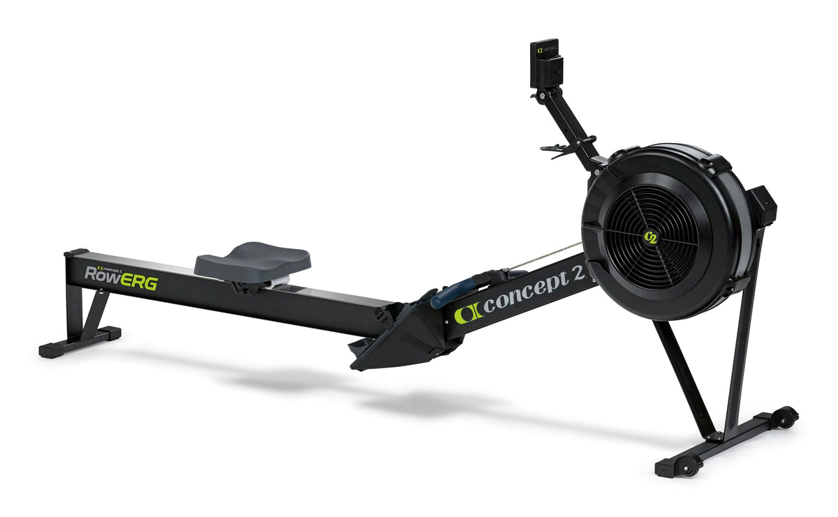 RowErg Rudergerät Modell D mit Standardbeinen Luftwiderstand Schwarz für effektives Heimtraining