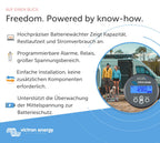 BMV-712 Smart Batteriemonitor 6.5 bis 70 VDC Grau für 12V 24V 48V Systeme mit Bluetooth und LCD Anzeige
