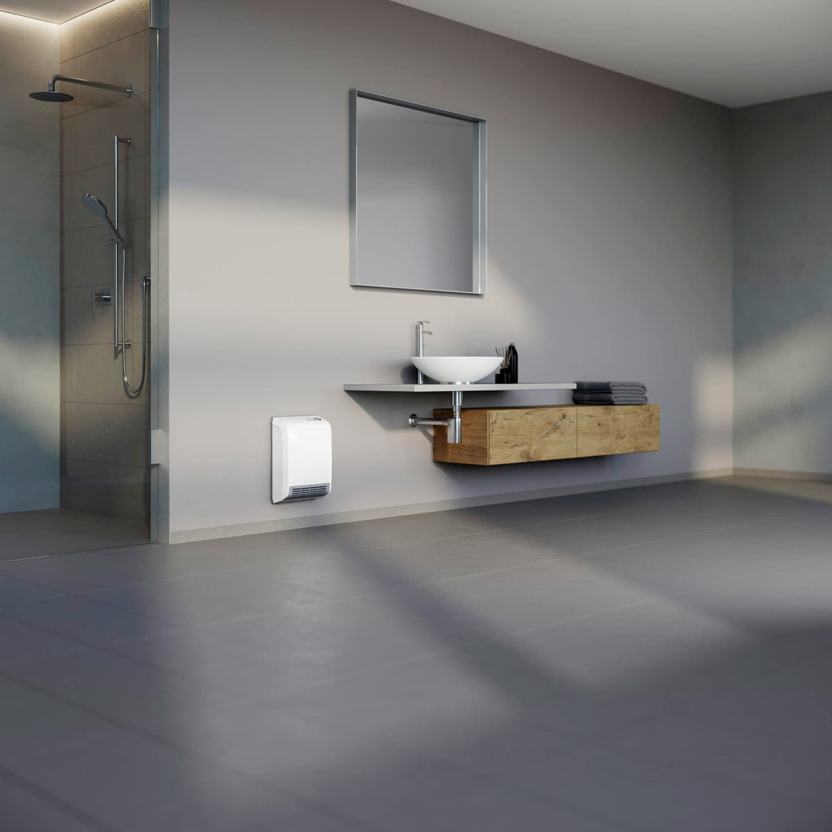 CK 20 Trend LCD Keramik Heizlüfter energiesparend für ca 25 m² TÜV Wochentimer Bad 2 kW 236653