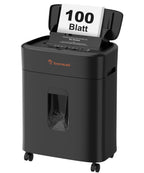 Aktenvernichter mit 100 Blatt Auto Feed P4 Mikroschnitt für Büro und Home Office leise und leistungsstark