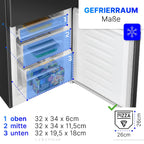 Kühlgefrierkombination 143cm 175L Energieklasse E leise 39 dB Türanschlag wechselbar KG 320.2 six