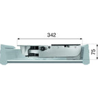 MultiSchneider AES 62 SR elektrischer Allesschneider silber metallic für Brot Wurst Käse Gemüse Schnittstärke