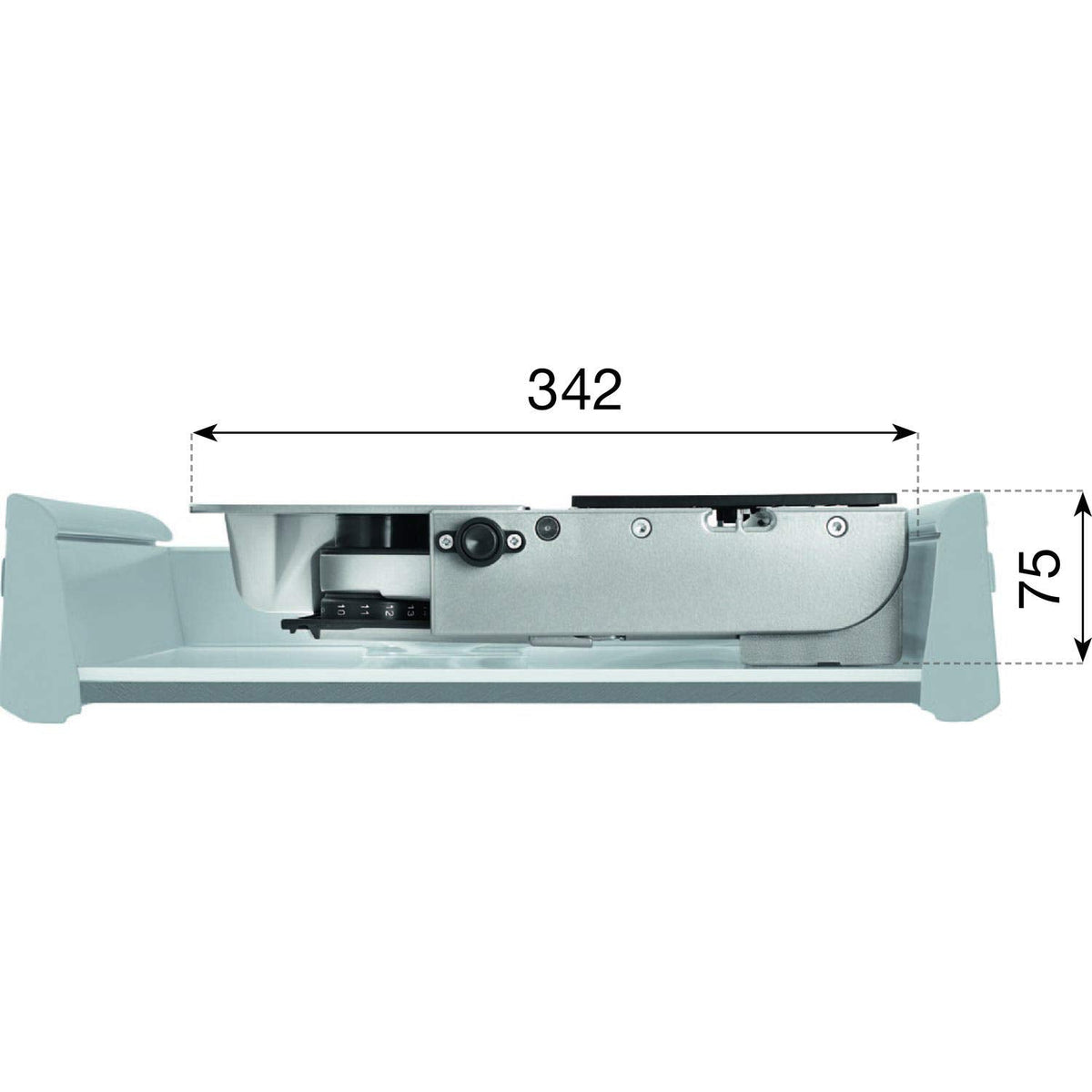 MultiSchneider AES 62 SR elektrischer Allesschneider silber metallic für Brot Wurst Käse Gemüse Schnittstärke