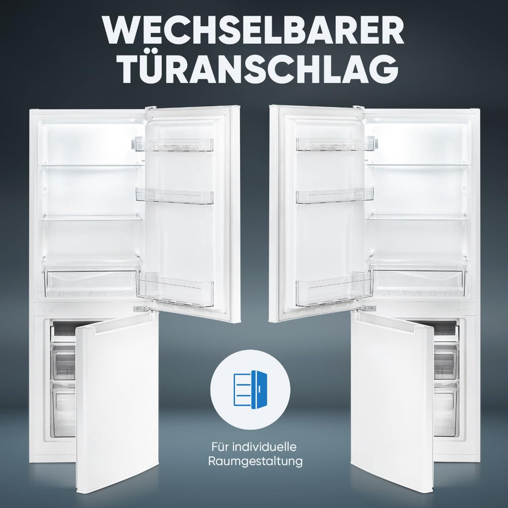 Kühlgefrierkombi 143cm Energieklasse C 173L 40 dB 3 Ablagen 2 Schubladen Türanschlag wechselbar KG 7359 weiß