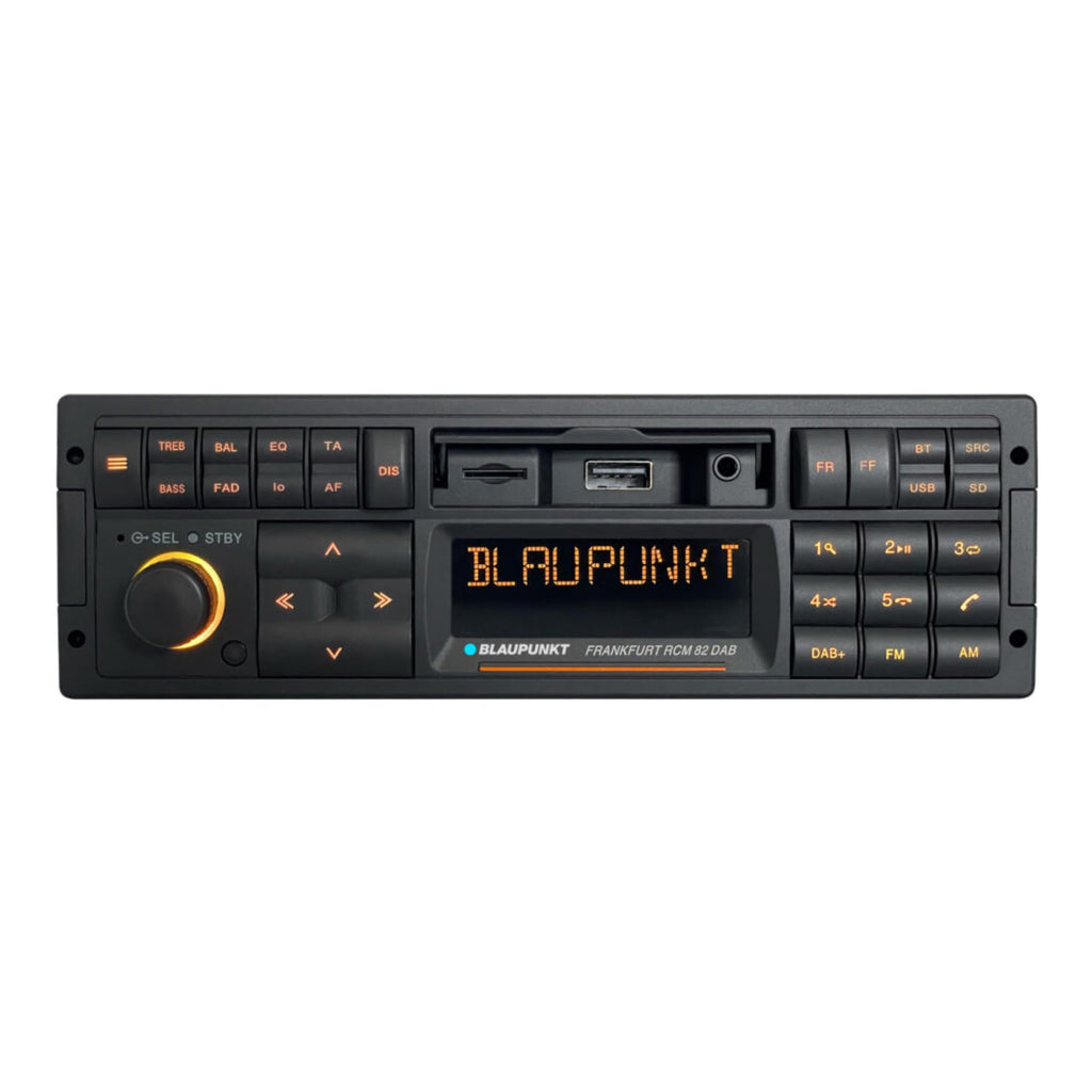 Frankfurt RCM 82 1 DIN Autoradio Youngtimer DAB+ Bluetooth Freisprecheinrichtung USB Aux SD Lenkrad FB 4x50W
